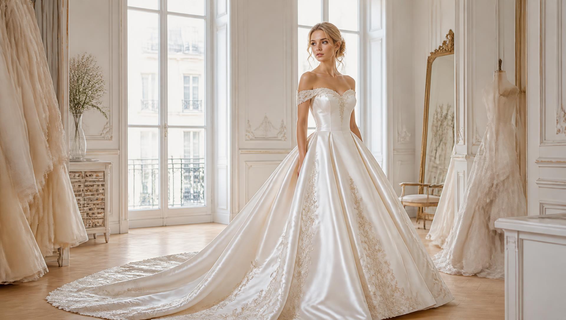 Abito da sposa couture nell'atelier Le Mariage di Modena